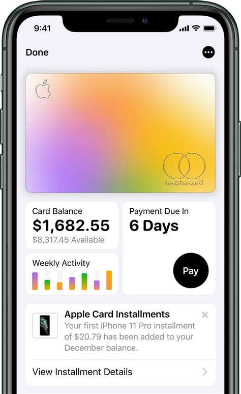 apple card monthly installments
